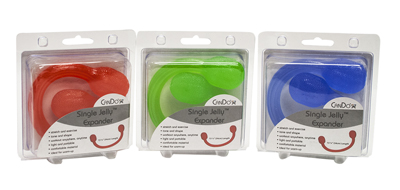 CanDo Jelly Expander Single Exerciser - набір з 3 предметів (червоний, зелений, синій)