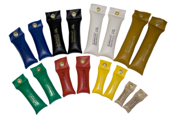 Гнучка гиря Softgrip, стандартний набір з 16 штук (2 одиниці: 226 грам, 453 грами, 680 грам, 907 грам, 1,133 кг, 1360 кг, 1,814 кг, 2,268 кг)