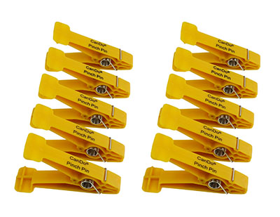 CanDo Graded Pinch Finger Exerciser, Replacement Pinch Pins, набір з 10 штук, жовтий(X-Light)