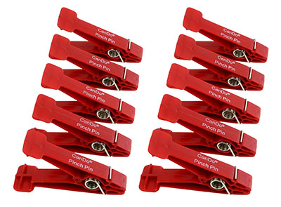 CanDo Graded Pinch Finger Exerciser, змінні щипки, набір з 10 шт., червоний (Light)