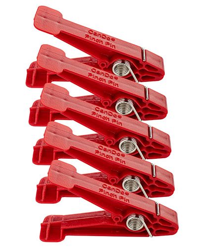 CanDo Graded Pinch Finger Exerciser, змінні Pinch Pins, набір із 5 штук, червоний (Light)