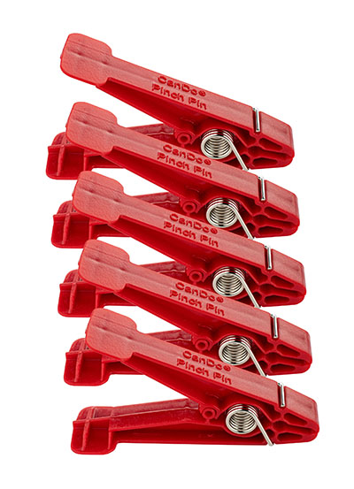 CanDo Graded Pinch Finger Exerciser, змінні Pinch Pins, набір із 5 штук, червоний (Light)
