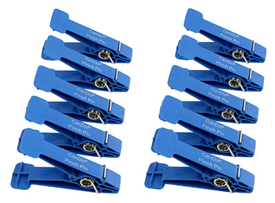CanDo Graded Pinch Finger Exerciser, змінні щипкові шпильки, набір із 10 штук, синій (Heavy)