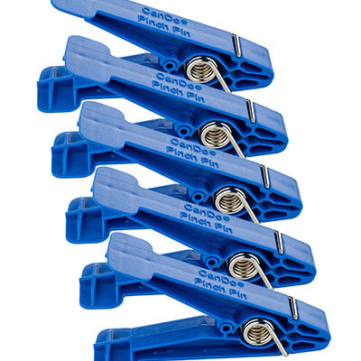 CanDo Graded Pinch Finger Exerciser, змінні щипкові шпильки, набір із 5 штук, синій (Heavy)