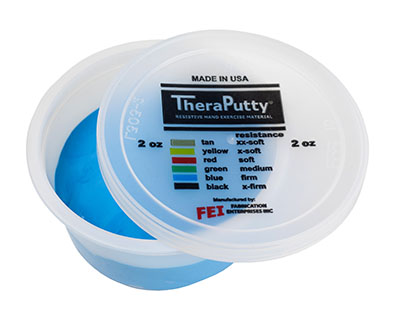 Матеріал для тренувань CanDo Antimicrobial Theraputty - 56 грам - синій - firm