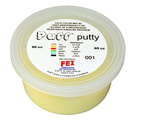 Puff LiTEÖ Exercise Putty - x-soft - жовтий - 60 мл