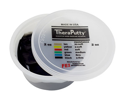 Антимікробний терапевтичний матеріал CanDo Antimicrobial Theraputty - 85 грам - чорний - X-firm