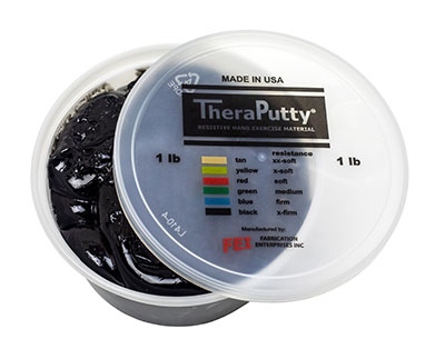 Антимікробний терапевтичний матеріал CanDo Antimicrobial Theraputty - 454 грам - чорний -       X-firm