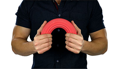 Гнучка штанга Cando Twist-n-Bend, червоний - 30,5 см, light - Зображення 3