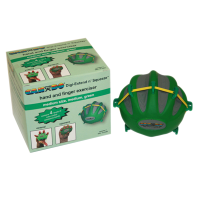 Ручний тренажер для рук CanDo Digi-Extend n' Squeeze Hand Exerciser - великий - зелений, moderate