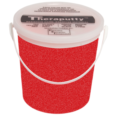 Матеріал для вправ з блиском Cando Glitter Theraputtyred sparkle, червоний, light, 2,268 кг