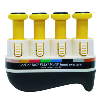 Тренажер для рук Digi-Flex Multi, базовий стартовий пакет, 1 рамка, 4 жовті (X-Light) кнопки
