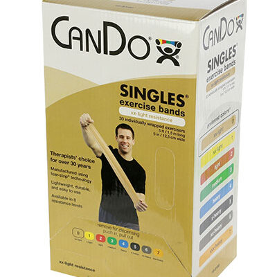 Ремінець CanDo Low Powder Exercise Band – в коробці,  довжиною  9,3 м – світлий- xx-light