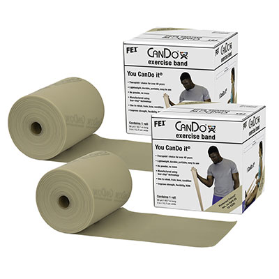 Ремінець CanDo Low Powder Exercise Band - Twin-Pak – 91 м (2 рулони по 45,7 м) - світлий - xx-light