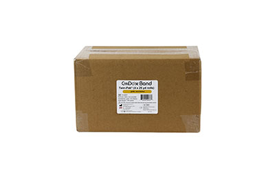 Ремінець CanDo Low Powder Exercise Band - Twin-Pak - 91 м (2 рулони по 45,7 м) - золотий - xxx-heavy - Зображення 2