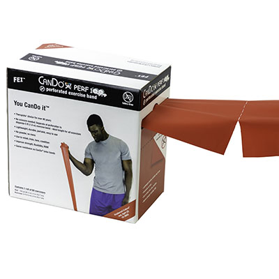 Ремінець без латексу CanDo Latex Free Exercise Band - 91,4 м - червоний - light
