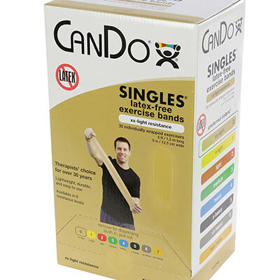 Ремінець без латексу CanDo Latex Free Exercise Band - коробка 9,3 м - світлий - xx-light