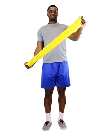 Ремінець без латексу CanDo Latex Free Exercise Band - коробка 9,3 м - жовтий - x-light - Зображення 2