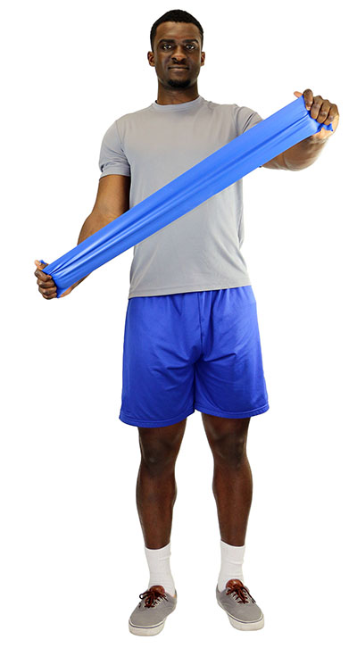 Ремінець без латексу CanDo Latex Free Exercise Band - коробка 9,3 м - синій - heavy - Зображення 2