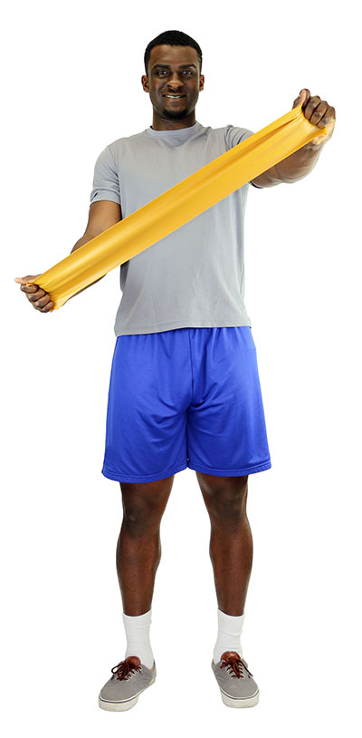 Ремінець без латексу CanDo Latex Free Exercise Band - коробка 9,3 м - золото - xxx-heavy - Зображення 2