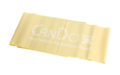 Ремінець без латексу CanDo Latex Free Exercise Band - довжина 1,5 м - світлий - xx-light