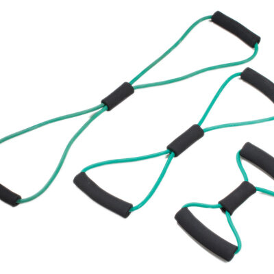 Cando Tubing BowTie Exerciser - набір з 3 предметів (45,5 см, 91 см, 122 см), зелений
