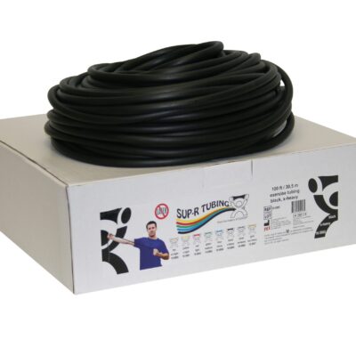 Тренажерна трубка Sup-R  Tubing - без латексу - 30,5 м, дозаторний рулон - чорний - x-heavy