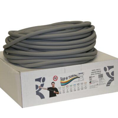 Тренажерна трубка Sup-R  Tubing - без латексу - 30,5 м, дозаторний рулон - сріблястий - xx-heavy