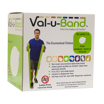 Смуги опору Val-u-Band, рулон диспенсера, 45,7 м, лайм, рівень 3/7, без латексу