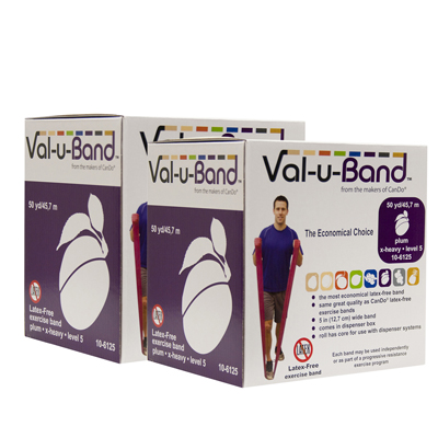 Стрічки опору Val-u-Band, рулон диспенсера, 91,4 м (2 x 45,7 м), слива, рівень 5/7, без латексу