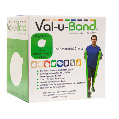 Смуги опору Val-u-Band, рулон диспенсера, 45,7 м, лайм, рівень 3/7, містить латекс