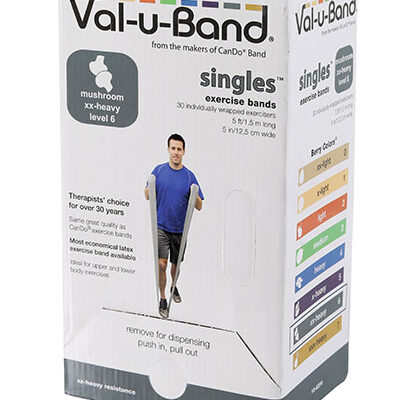 Еспандер для реабілітації Val-u-Band, попередньо вирізаний, 1,5 м, гриб, рівень 6/7, коробка 30 шт., містить латекс