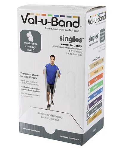 Смуги опору Val-u-Band, попередньо вирізана стрічка, 1,5 м, гриб, рівень 6/7, коробка 30 шт., містить латекс