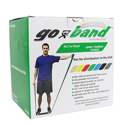 Тренажерний ремінець Go-Band Low Powder - рулон 45,7 м - зелений - medium