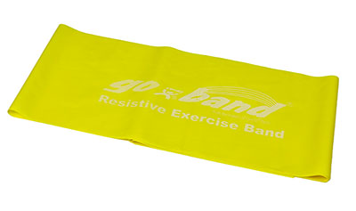 Ремінець Go-Band Low Powder Exercise Band - 1,5 м Strip - жовтий - x-light