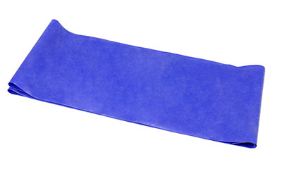 Тренажерний ремінець Go-Band Latex Free Exercise Band - 1,5 м Strip  - синій - heavy