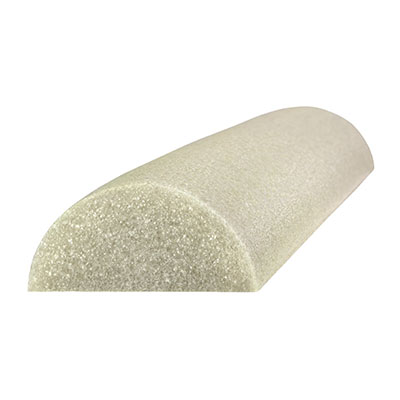 Ролик CanDo Foam Roller - Антимікробний - Бежева поліетиленова піна - 15 смx 92 см - Напівкруглий
